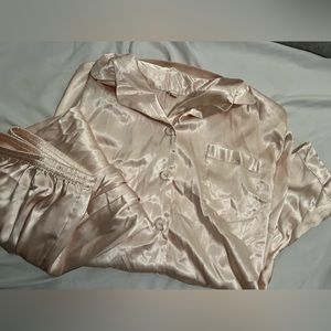 Satin Champagne Pajamas